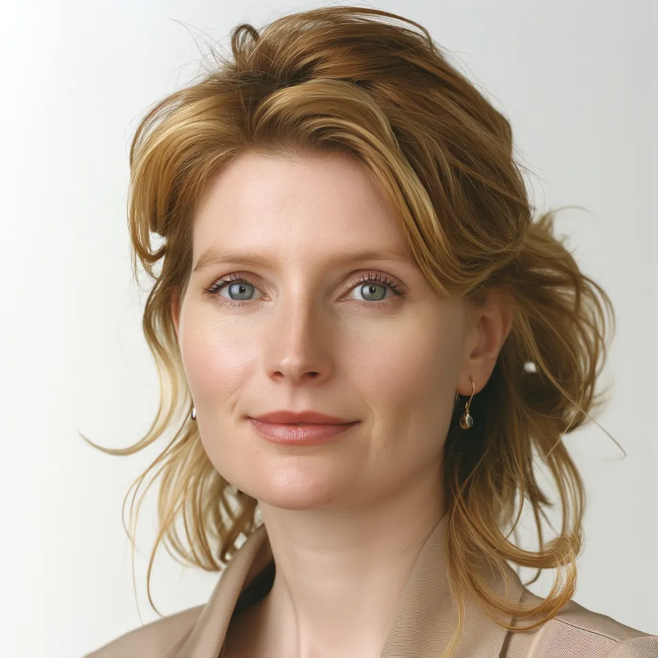 Consultora sentada en oficina